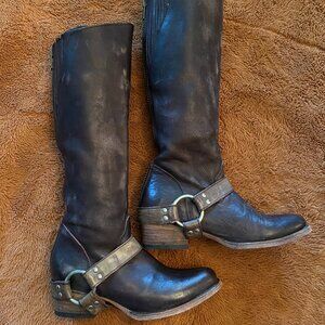 Freebird Dark Brown Leather Tall Boots